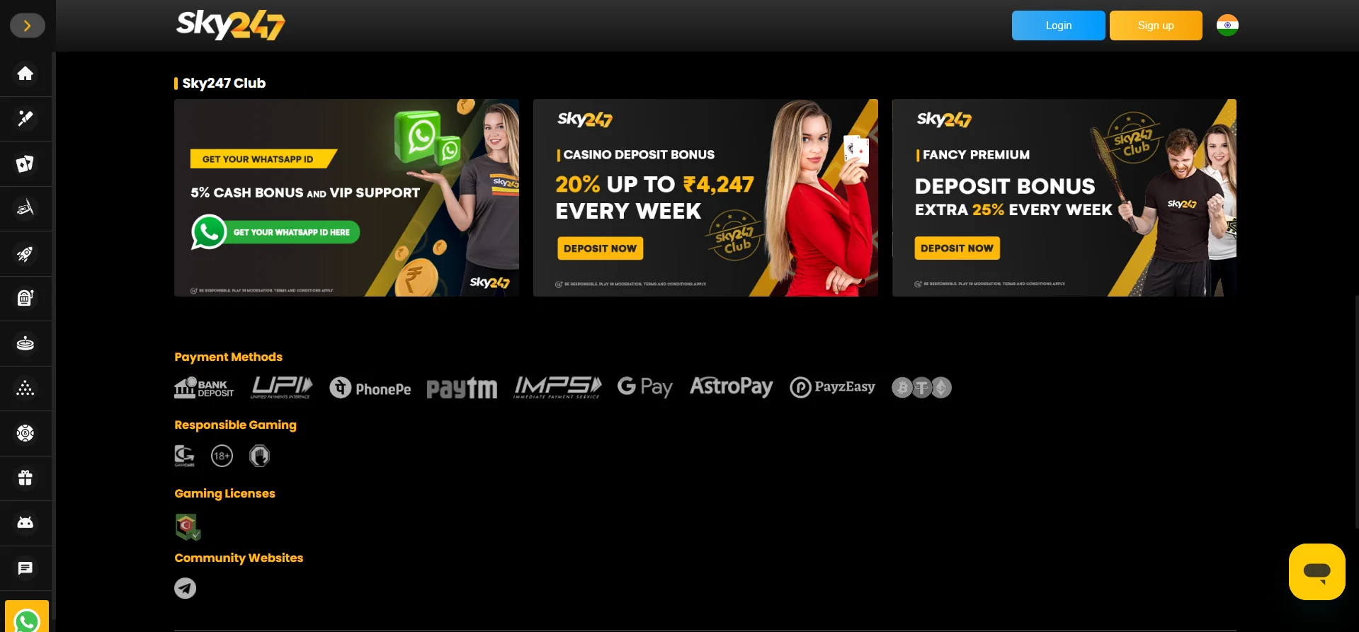 Sky247 casino